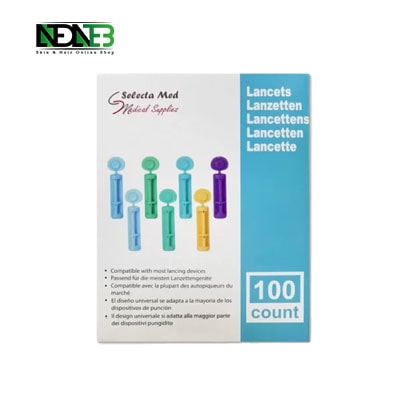 سوزن نمونه گیری خون (لانست) 4پر 30G بسته 100عددی Selecta Med